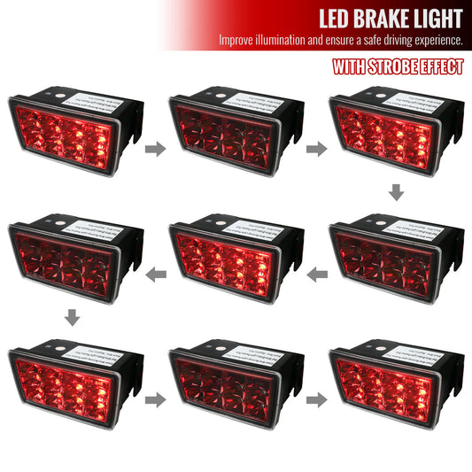 2011-2018 Subaru Impreza WRX/STI/XV Crosstrek F1 Style Rear LED 3rd Brake Light (Chrome Housing/Red Lens)