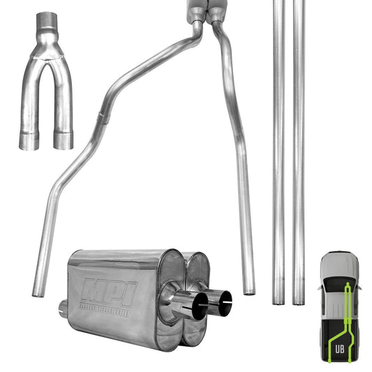 GMC/Chevy, 2014-2018, 5.3L, Stainless - MPI Exhaust Cat-Back Dual Exhaust Kits