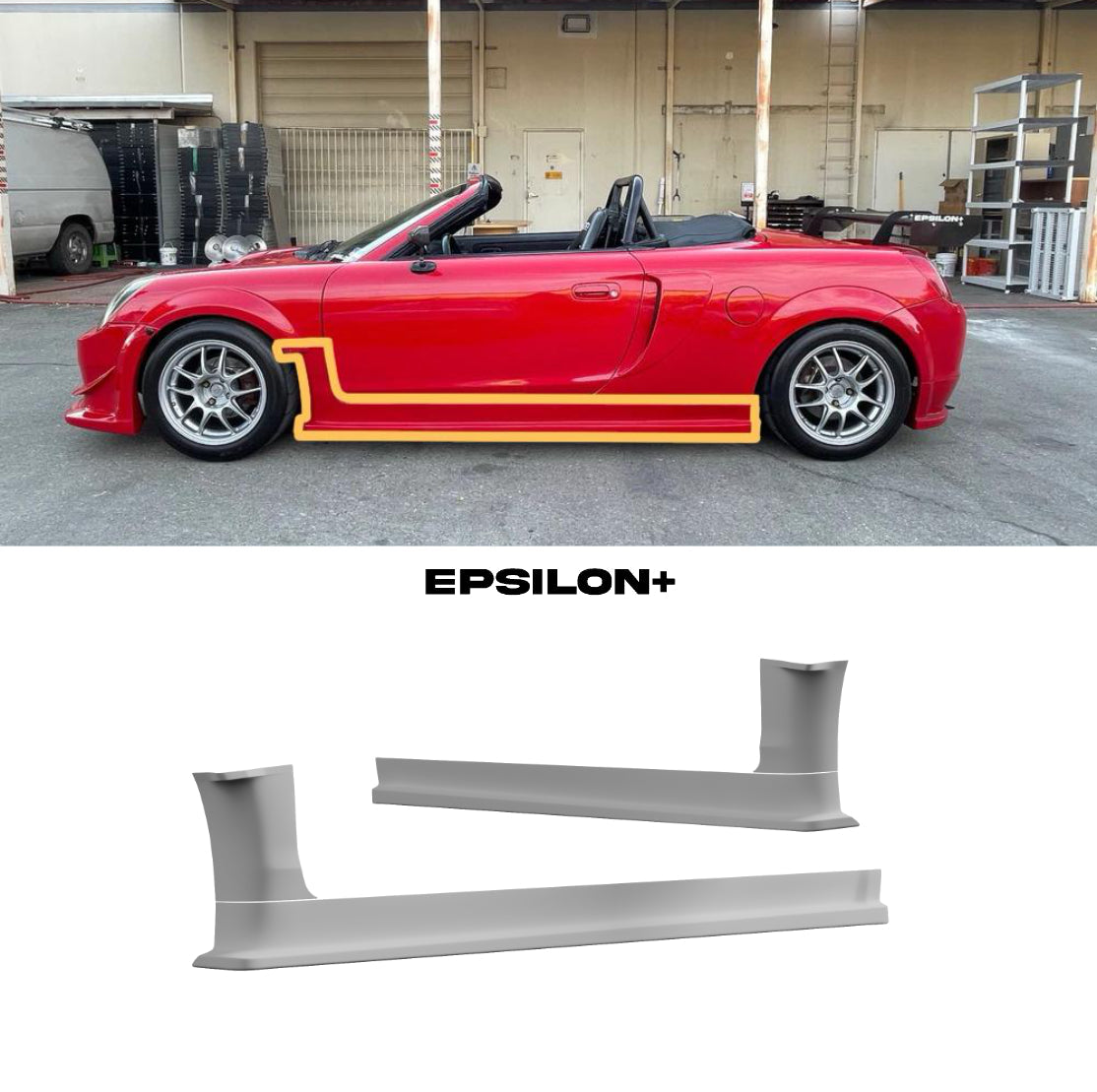 Side Skirt Fender Combo – Toyota MR2 Spyder (ZZW30, 2000-2005