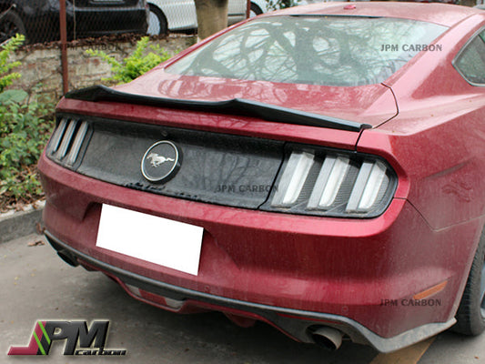 A Style Carbon Fiber Trunk Spoiler Fits For 2015-2021 Ford Mustang Only