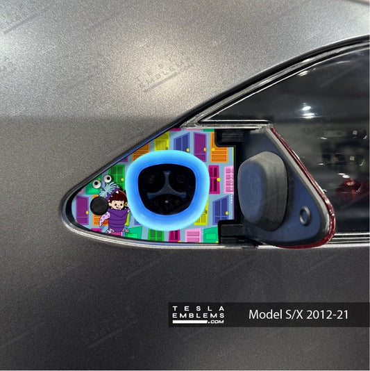 Monsters Inc. Tesla Charge Port Wrap | Model S