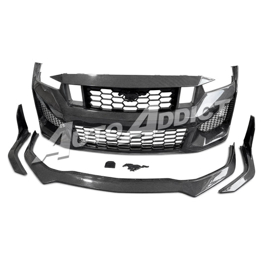 2024–2026 Mustang S650 Heritage SC™ V-Shaped Dry Gloss Carbon Fiber Track Package Program Bundle