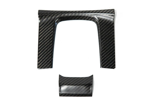 OLM Carbon Fiber Shifter Panel Cover (Matte Finish) - 2016-2021 Honda Civic