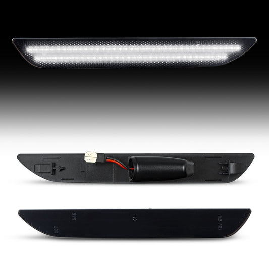 2015-2023 Mustang S550 Smoke White LED Side Marker