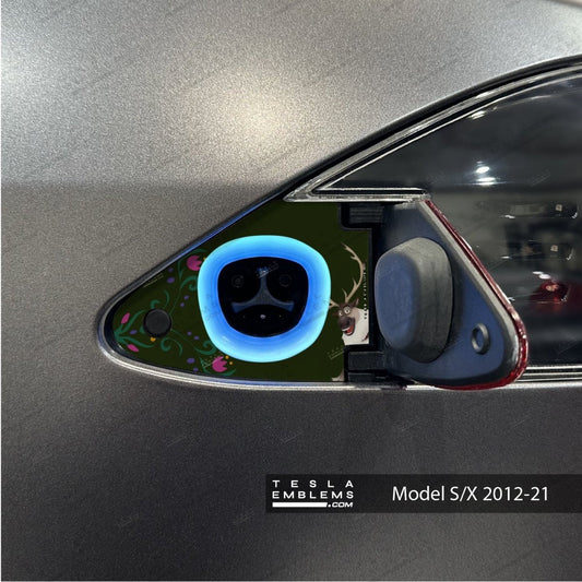 Frozen Sven Tesla Charge Port Wrap | Model S