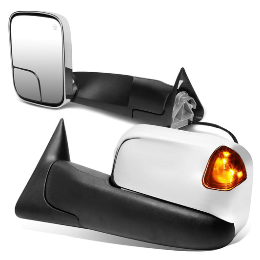 98-02 Dodge Ram 1500 2500 3500 Powered Heated LED Towing Mirrors Pair