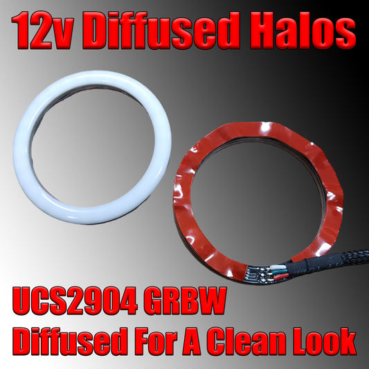 Color Flow Round Halos Diffused Ucs2904 Rgbw