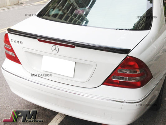 AMG Style Carbon Fiber Trunk Spoiler Fit For 2001-2007 Mercedes-Benz W203 C-Class Sedan