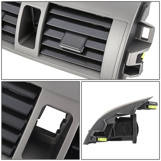 2009-2013 Toyota Corolla Dash Center AC Air Vent Upper Bezel Trim