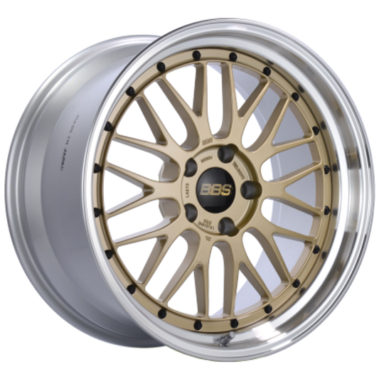 BBS RS-GT 18x8 5x130 ET50 CB71.6 Gold w/ Machined Lip Wheel