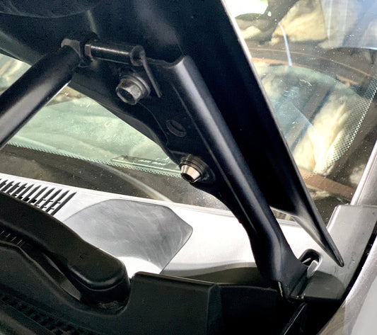 JDC Titanium Hood Bracket Bolt Replacement Kit (Evo 8/9/X)