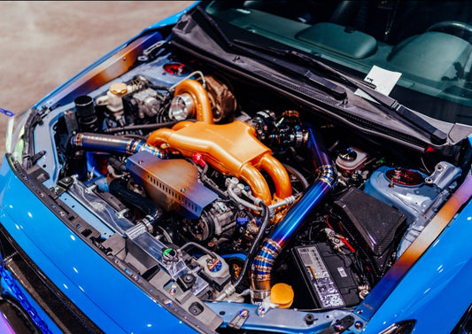 JDC Titanium Engine Bay Dress-Up Hardware Kit (15-21 Subaru STi)