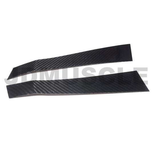JDMuscle 15-21 WRX/STI Tanso Carbon Fiber Fender Side Vent Covers w/ Gloss Finish