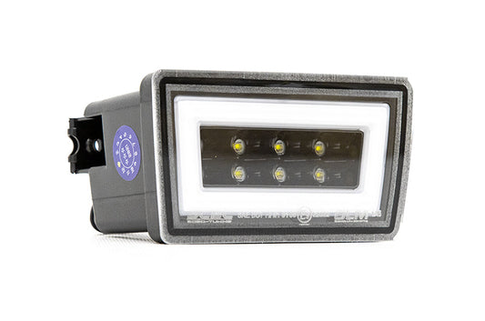 OLM F1 NB+R V2 (Clear Lens, Gloss Black Base, White Bar) - 2015-2020 WRX / STI