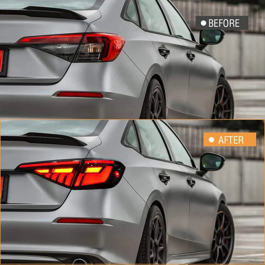 NTXGlow Smoked White LED Tail Lights (2022-2025 Honda Civic 11th Gen)