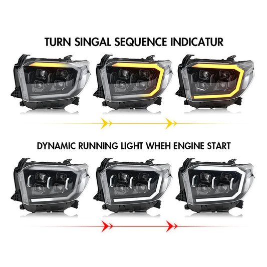 NTXGlow Projector LED Headlights (2014-2021 Toyota Tundra)