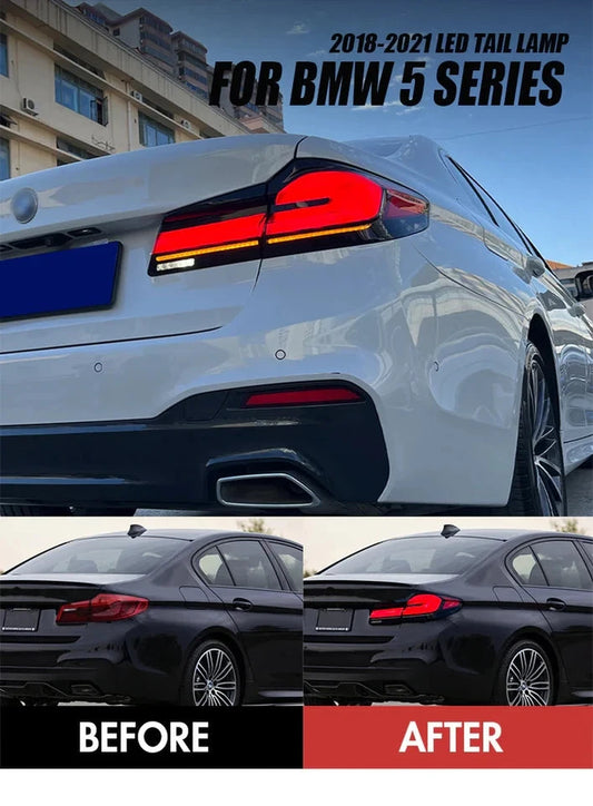 NTXGlow Smoked OLED GTS Tail Lights (2018-2022 BMW 5-Series G30, G38)