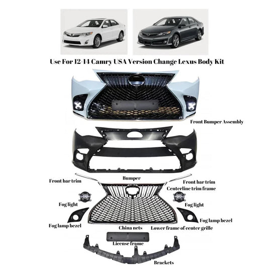 NTXGlow Front Body Kit 2012-2014 Toyota Camry (7-Piece Set)