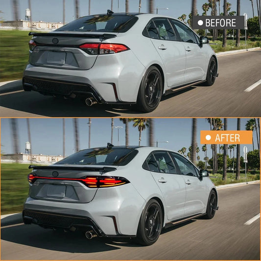 NTXGlow Smoke White Tail Lights (2020-2024 Toyota Corolla L, LE, SE, XSE, XLE)