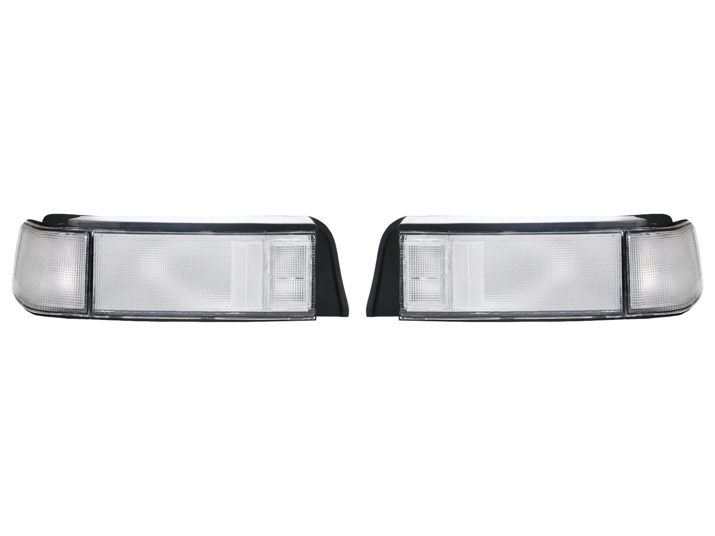 1988-1991 Honda Civic 3D Hatch Si JDM SiR Style ALL CLEAR 3PC Tail Light + Civic Decal - Made by DEPO