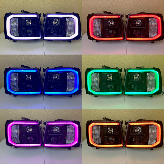 2007-2013 Chevy Silverado C Bar Projector Headlights