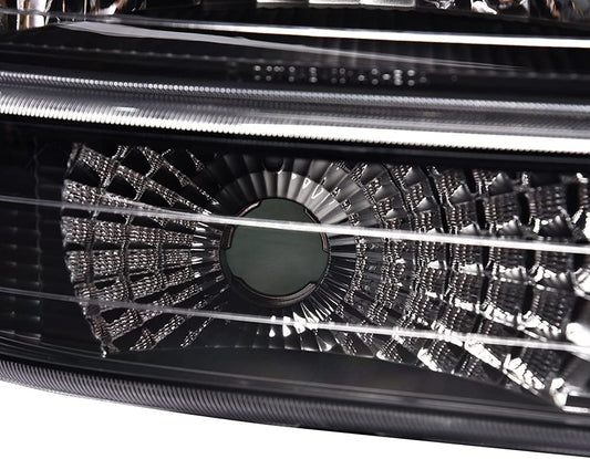 PIT66 - Headlights. Clear Lens Chrome Housing Clear