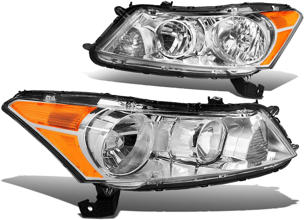 Left Driver Side Halogen Headlight Assembly - Clear, Amber