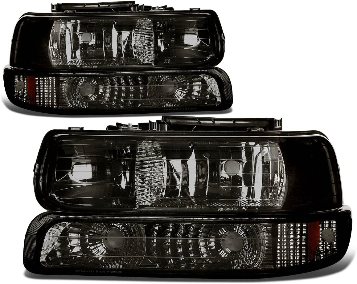 ADN Motoring HL-OH-CS99-4P-SM-AB Driver and Passenger Side Headlight A