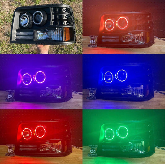 1992-1997 Ford Obs Headlights Double Halo