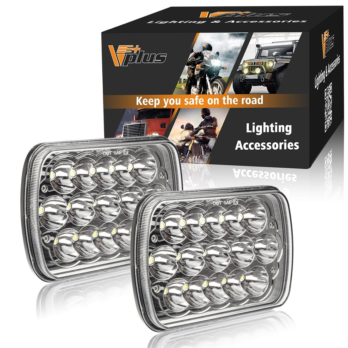5x7 7x6 Rectangle Headlights