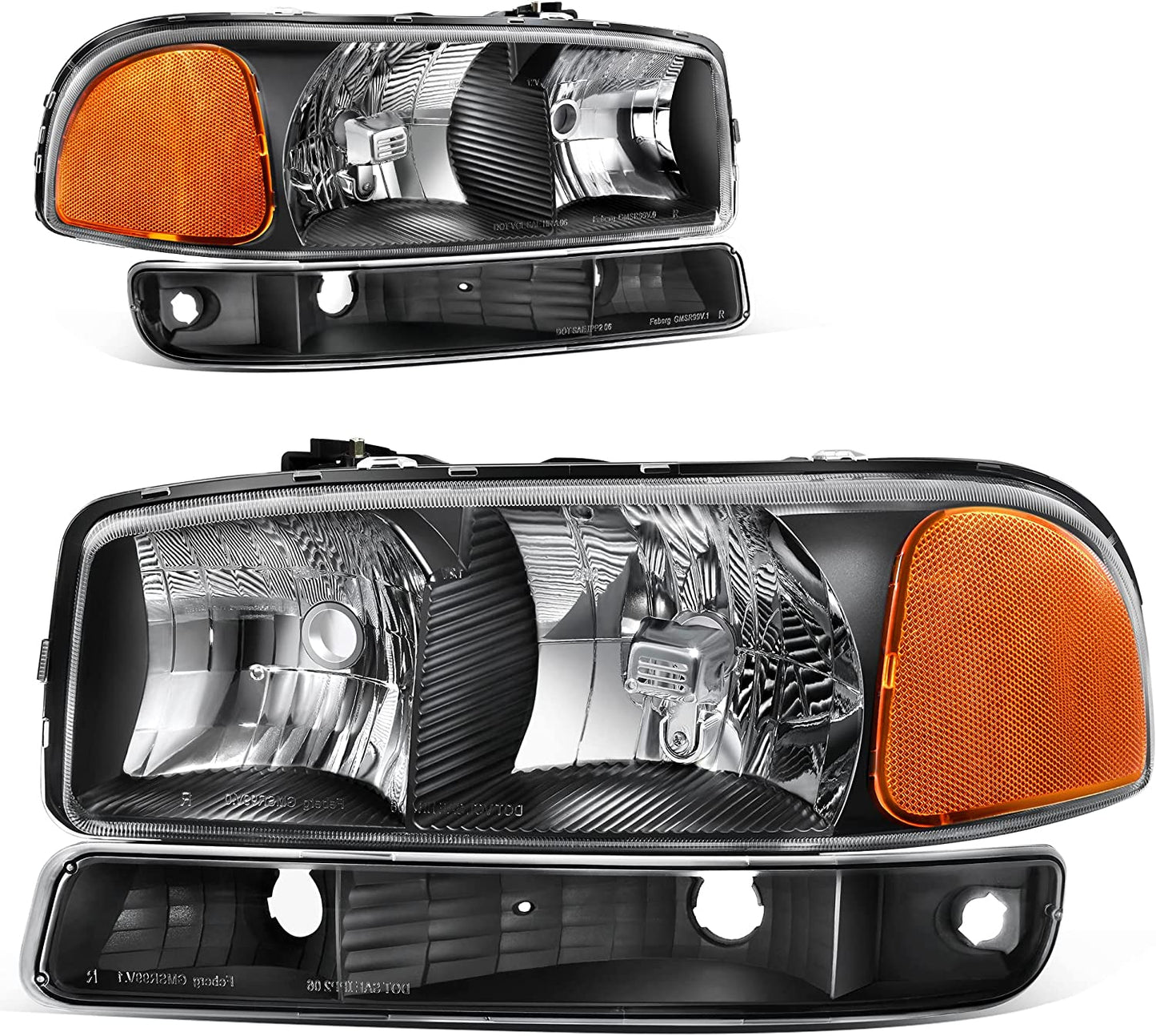 AmeriLite 2013-2015 Altima 4Dr Sedan Replacement Headlights Pair Halogen Type - Driver and Passenger Side