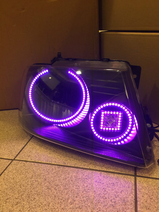 2004-2008 F150 Halo Headlights With Pod Retrofit