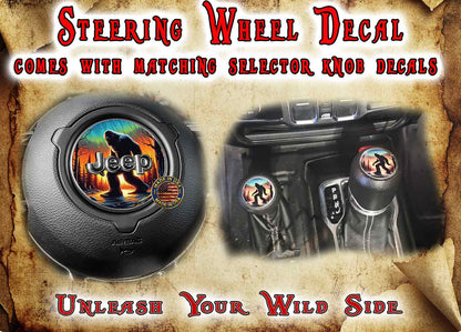 Palm Beach Steering wheel decal 185