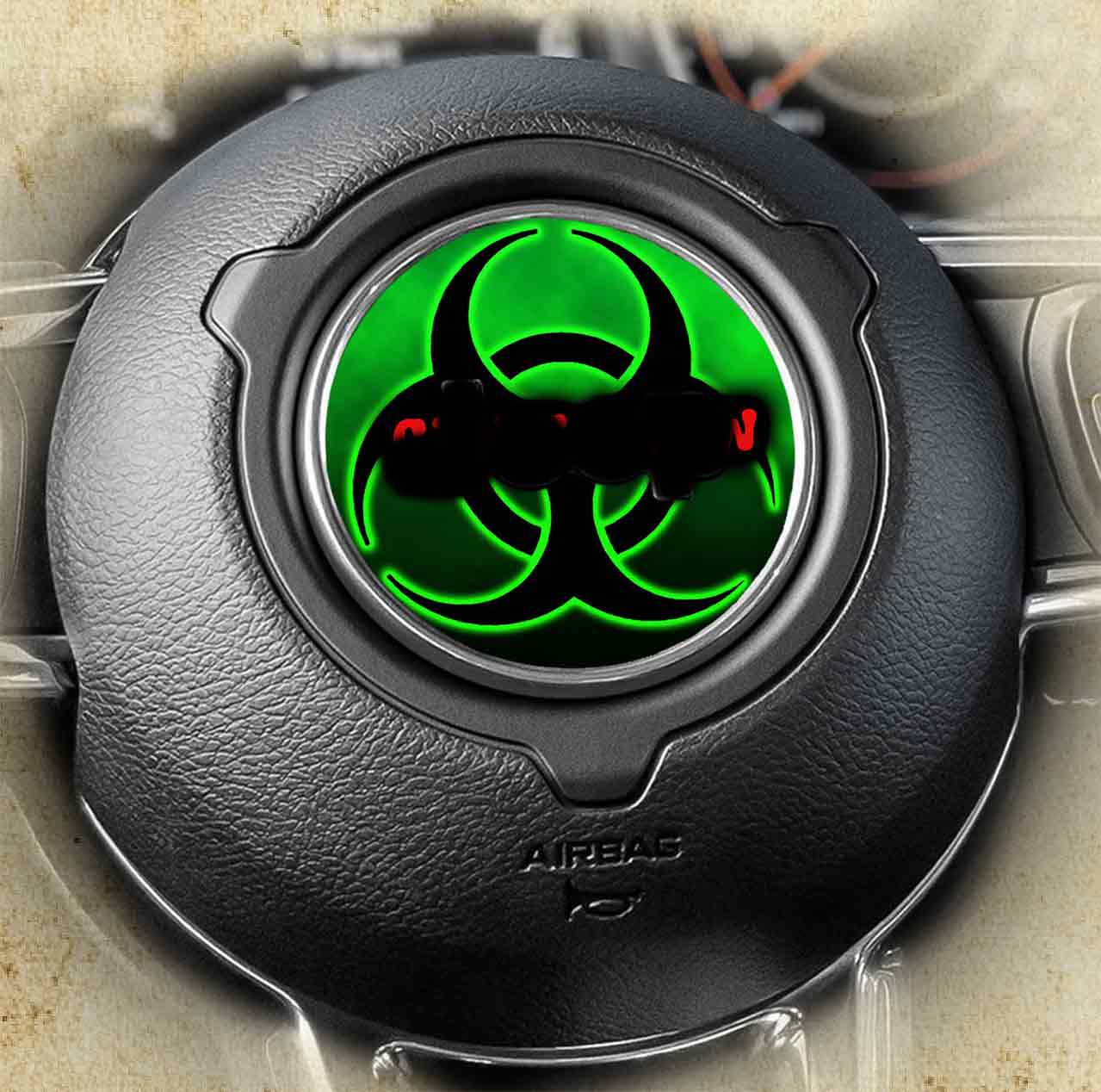 Steering wheel decal Bio hazard 150 – NTXGlow