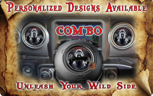 Steering wheel decal Mickel Myers 119