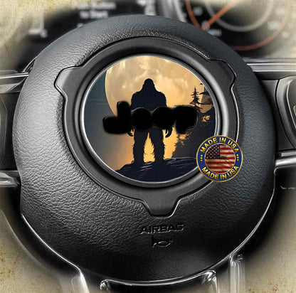 Steering wheel decal bigfoot 140