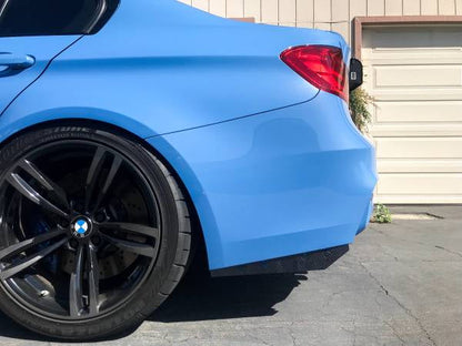 BMW Carbon Fiber Rear Bumper Splitter Extensions Gloss Wet (Plain)