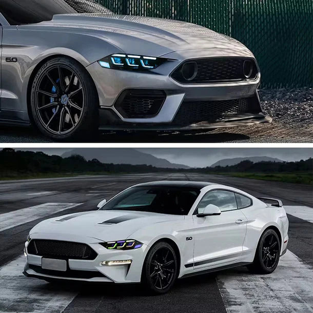 18 - 23 RGB ford mustang headlights s650 style
