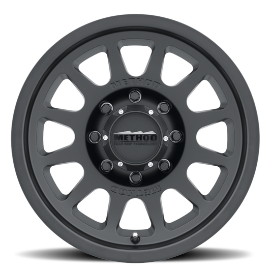Method MR703 Bead Grip 18x9 12mm Offset 8x6.5 130.81mm CB - Matte Black