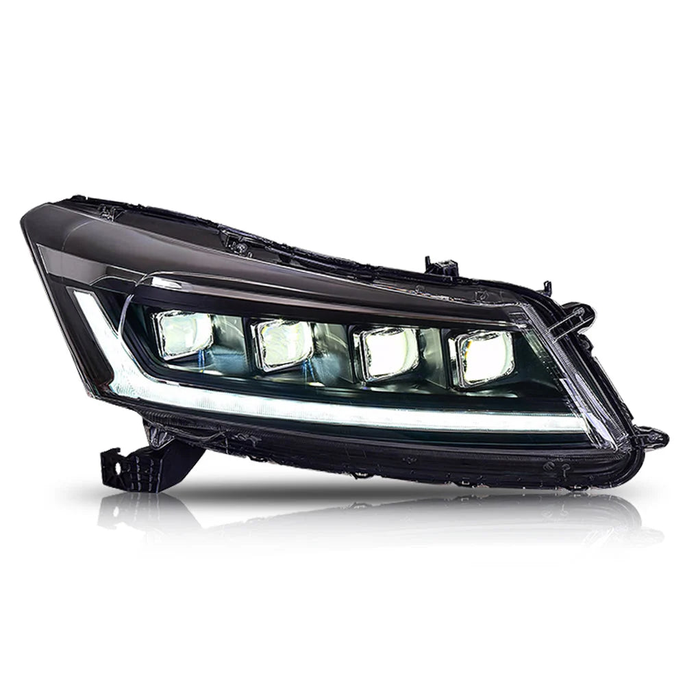 OPEN BOX  - LED Headlights For 2008-2012 Honda Accord MK8, DRL Sequential Turn Signal