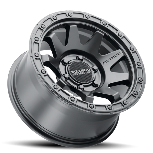 Method MR317 17x9 -12mm Offset 6x5.5 106.25mm CB Matte Black Wheel