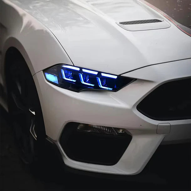 18 - 23 RGB ford mustang headlights s650 style