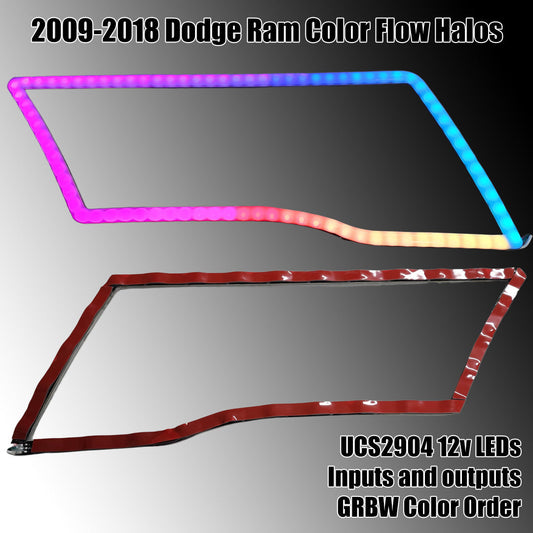 09-18 Dodge Ram Color Flow Boards - 12v UCS2904 RGBW