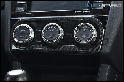 GCS Carbon AC Knob Accent Trim - 2015-2021 Subaru WRX / STI / 2016-2017 Crosstrek