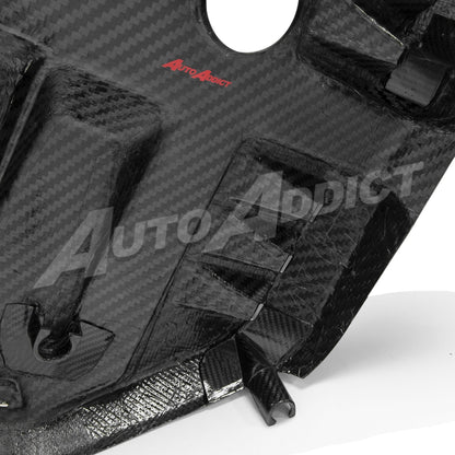 2021-2026 BMW G80 M3 G82 G83 Dry Gloss Double Sided Carbon Fiber Engine Cover Replacement