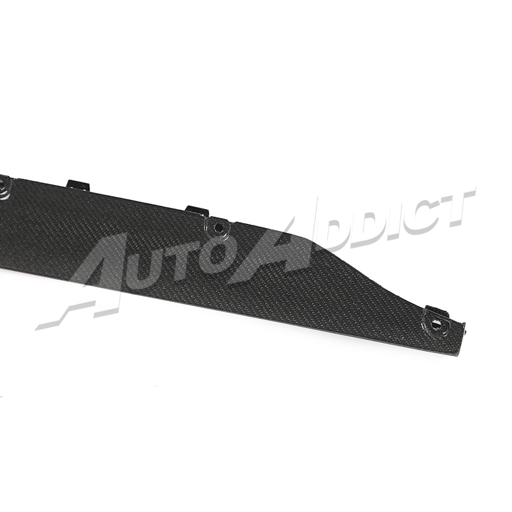 2021-2026 BMW G80 M3 Dry Gloss Double Sided Carbon Fiber V3 Side Skirts Pair