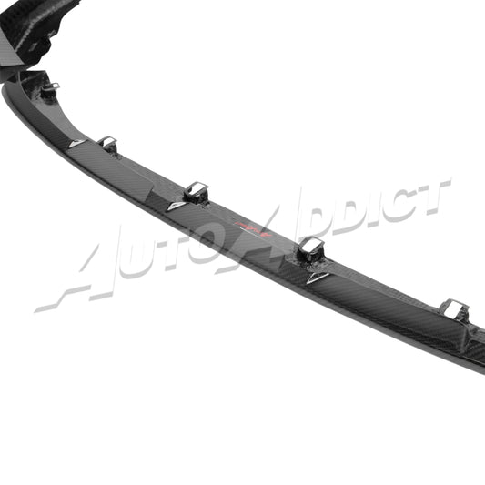 2021-2026 BMW G80 M3 G82 M4 Dry Gloss Double Sided Carbon Fiber Lower Chin Splitter 3pcs