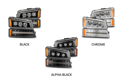 2003-2006 Chevrolet Silverado AlphaRex NOVA-Series LED Headlights