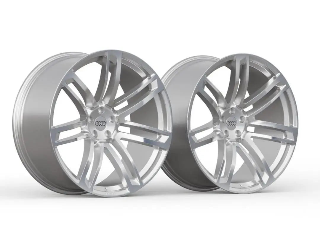Set of Forged Audi "RS Twin-Spoke" Style Wheels