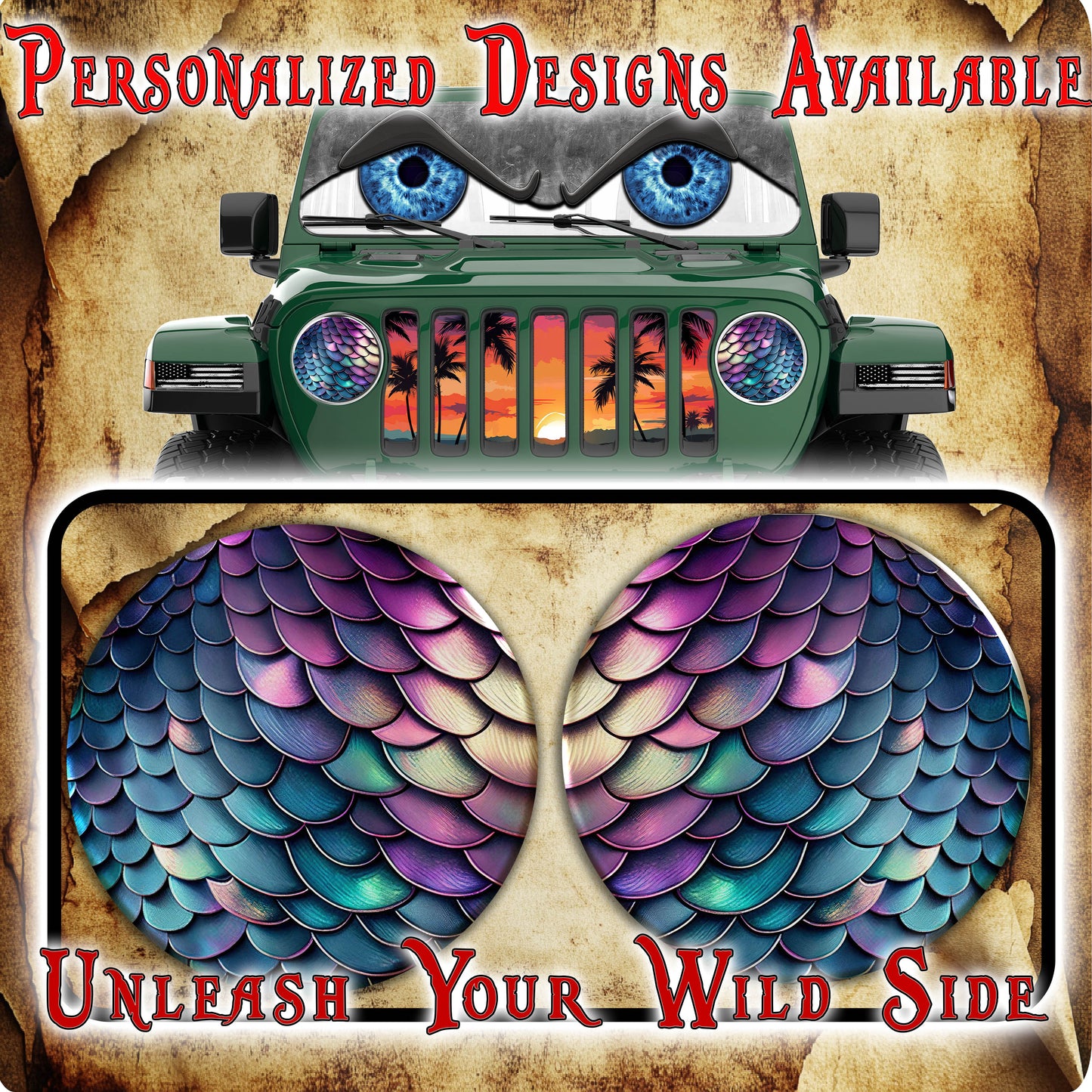 Mermaid eye decal 10